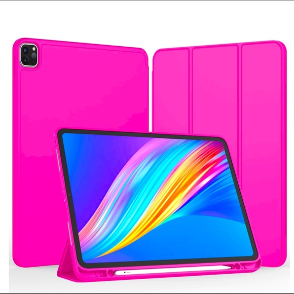 NWOT IPad PRO 12.9’ 5th Generation, Hot Pink, Case! - Picture 2 of 7